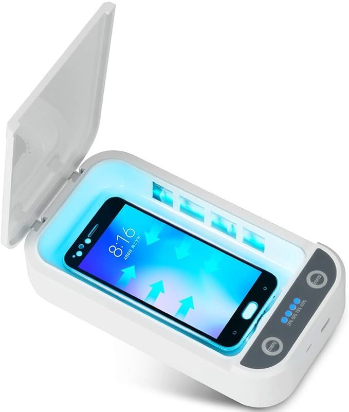 UV Phone Sterilizer Box, Portable UV Light Sterilizer with USB Charging Compatible, Cell Phone UV... | Amazon (US)