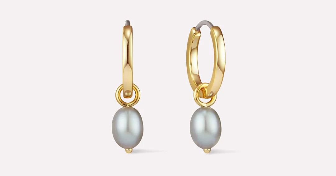 Pearl Hoop Earrings | Ana Luisa