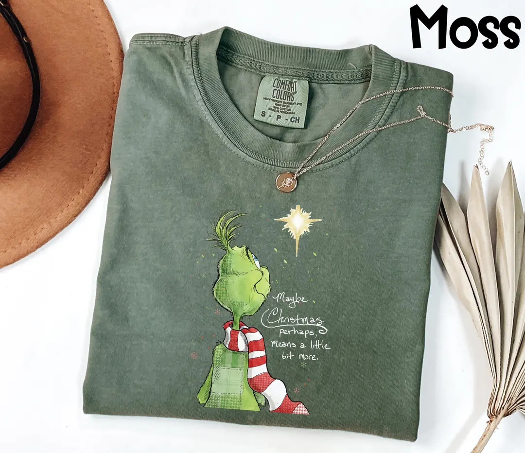 Comfort Colors® Grinch Christmas T-shirt, Maybe Christmas Doesn't Come From a Store Grinch T-shi... | Etsy (US)