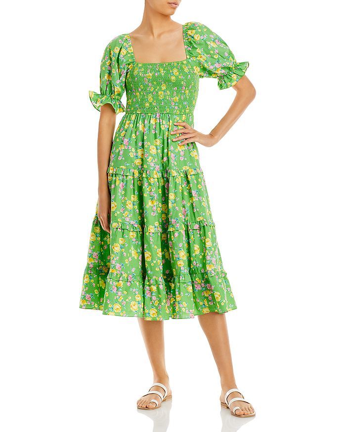 Floral Print Tiered Midi Dress | Bloomingdale's (US)