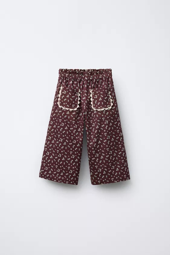 FLORAL PRINT PANTS | Zara US
