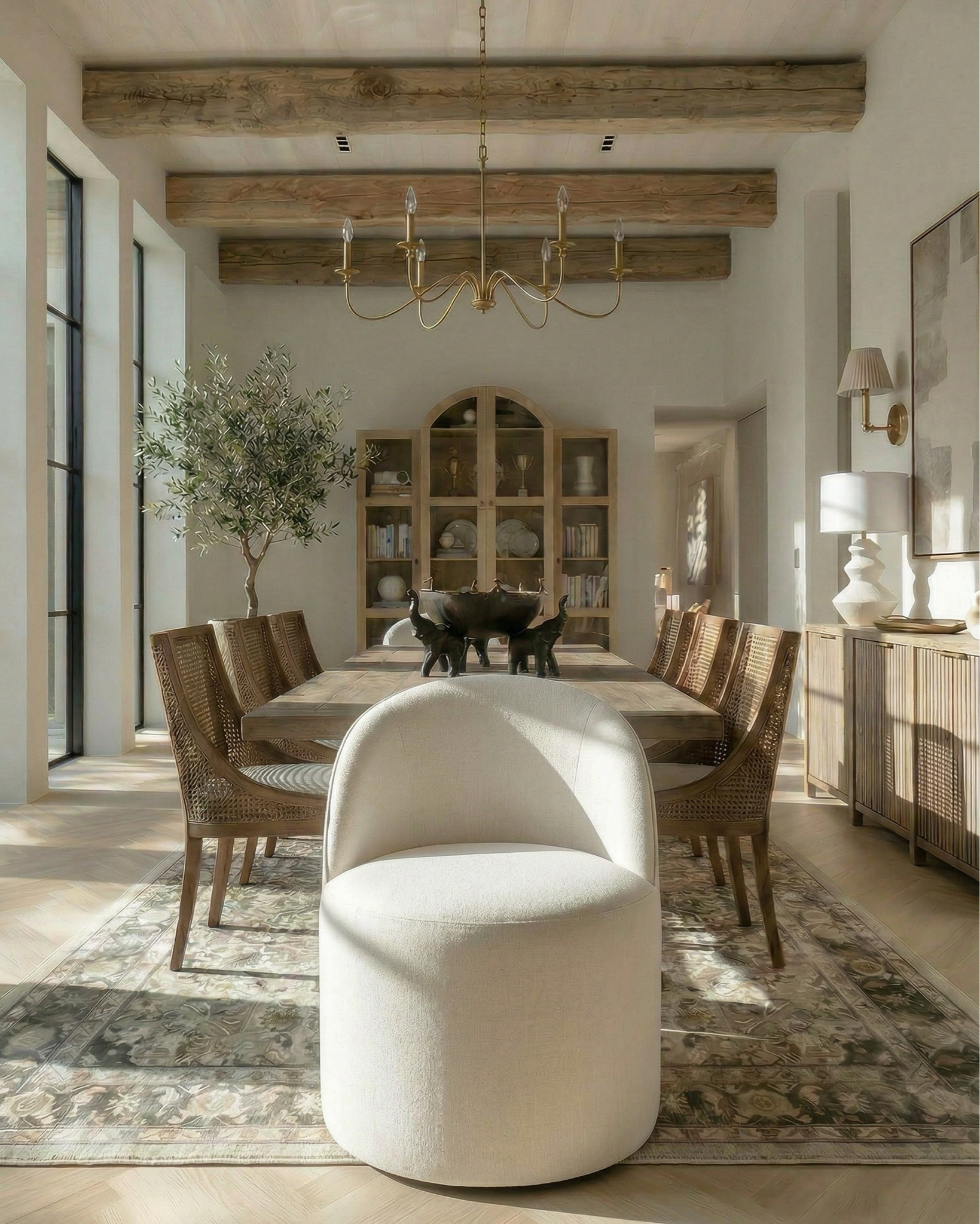 farmhouse dining table
solid wood dining table
rustic dining table
woven dining chairs / rattan dining chairs
cane back dining chairs
vintage area rug / distressed rug
traditional brass chandelier / candle chandelier
wood sideboard cabinet
buffet cabinet dining room
fluted cabinet / ribbed cabinet
bar cabinet home
wine storage cabinet
decorative bowl centerpiece
sculptural bowl decor
ceramic vase neutral
wall sconces brass
linen lampshade sconces
neutral abstract wall art
framed canvas art set
olive tree indoor 
indoor tree planter
neutral pottery decor
White ceramic table lamp set of 2
Brass tray

#LTKSaleAlert #LTKHome