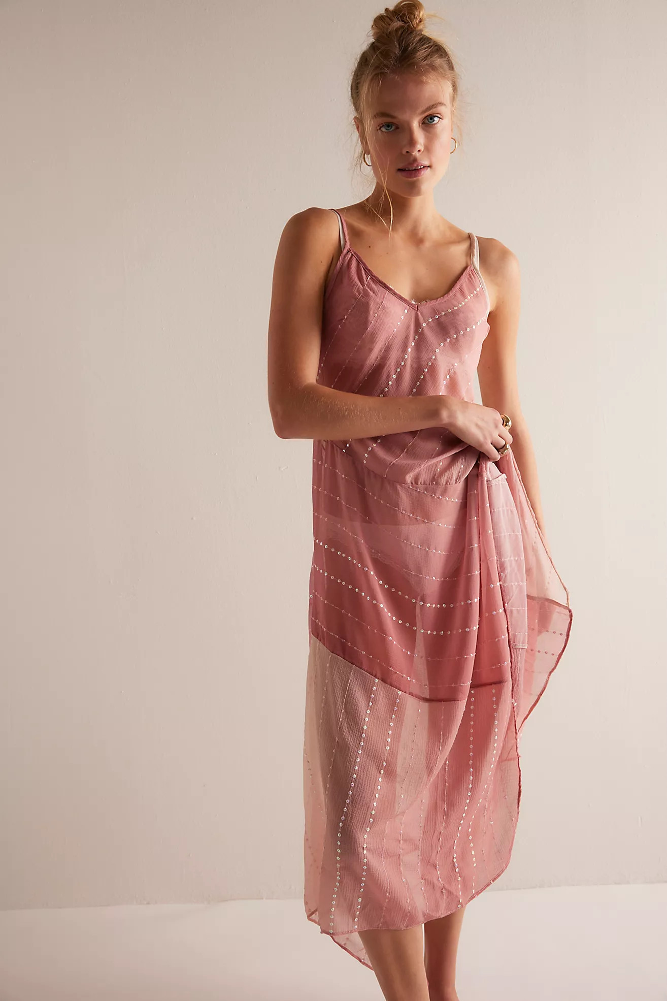 A Little Drama Midi Slip | Free People (Global - UK&FR Excluded)