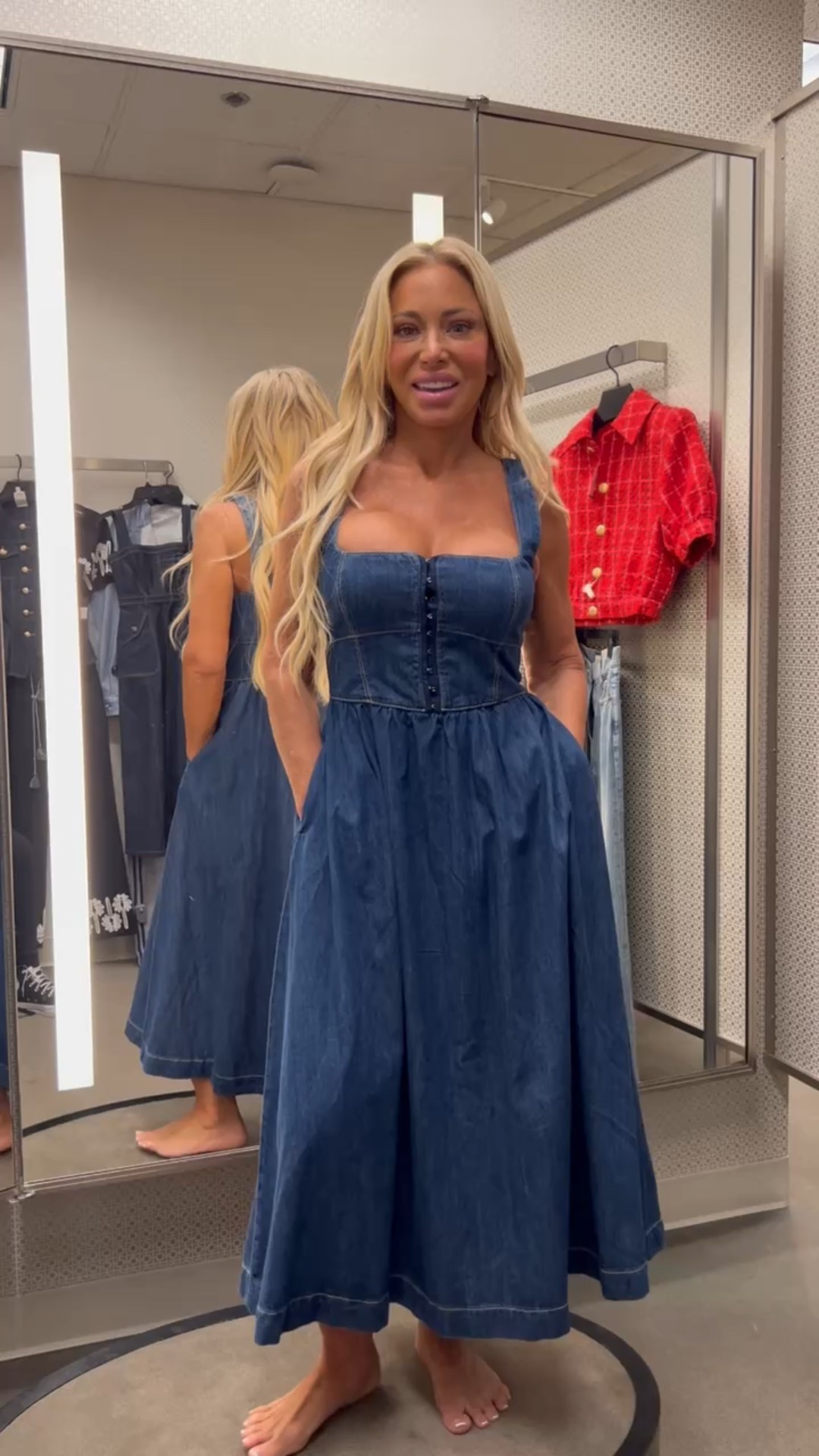 Jean dress💙

#LTKSpringSale #LTKWatchNow #LTKOver40