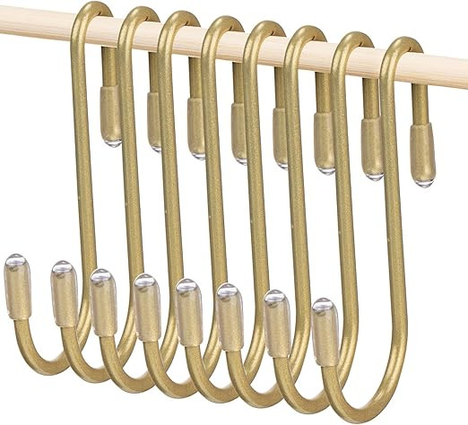 Hotop 36 Pieces S Shaped Hooks Hanging Heavy Duty S Hooks Hanger for Kitchen, Bathroom, Bedroom, ... | Amazon (US)