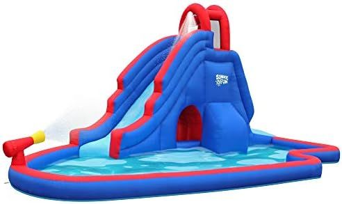 Amazon.com: SUNNY & FUN Slide ‘N Spray Inflatable Water Slide Park : Toys & Games | Amazon (US)
