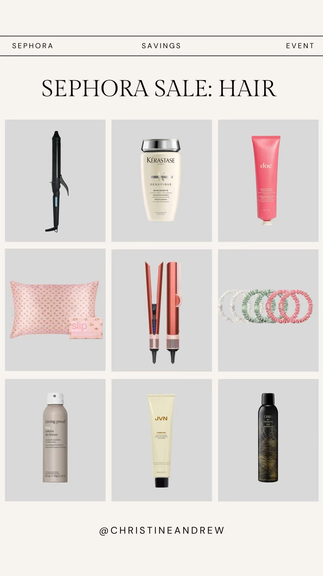 Sephora sale: best of hair!  Rouge members get 20% off with code: SAVINGS ✨ these are my go to buy on repeat hair products

Sephora sale, Sephora, beauty favorites, dae hair, Dyson airstraight sale, Dyson sale, Dyson airwrap, kerastase sale, shampoo, texturizing spray, beauty sale, Christine Andrew  

#LTKSaleAlert #LTKBeauty #LTKVideo
