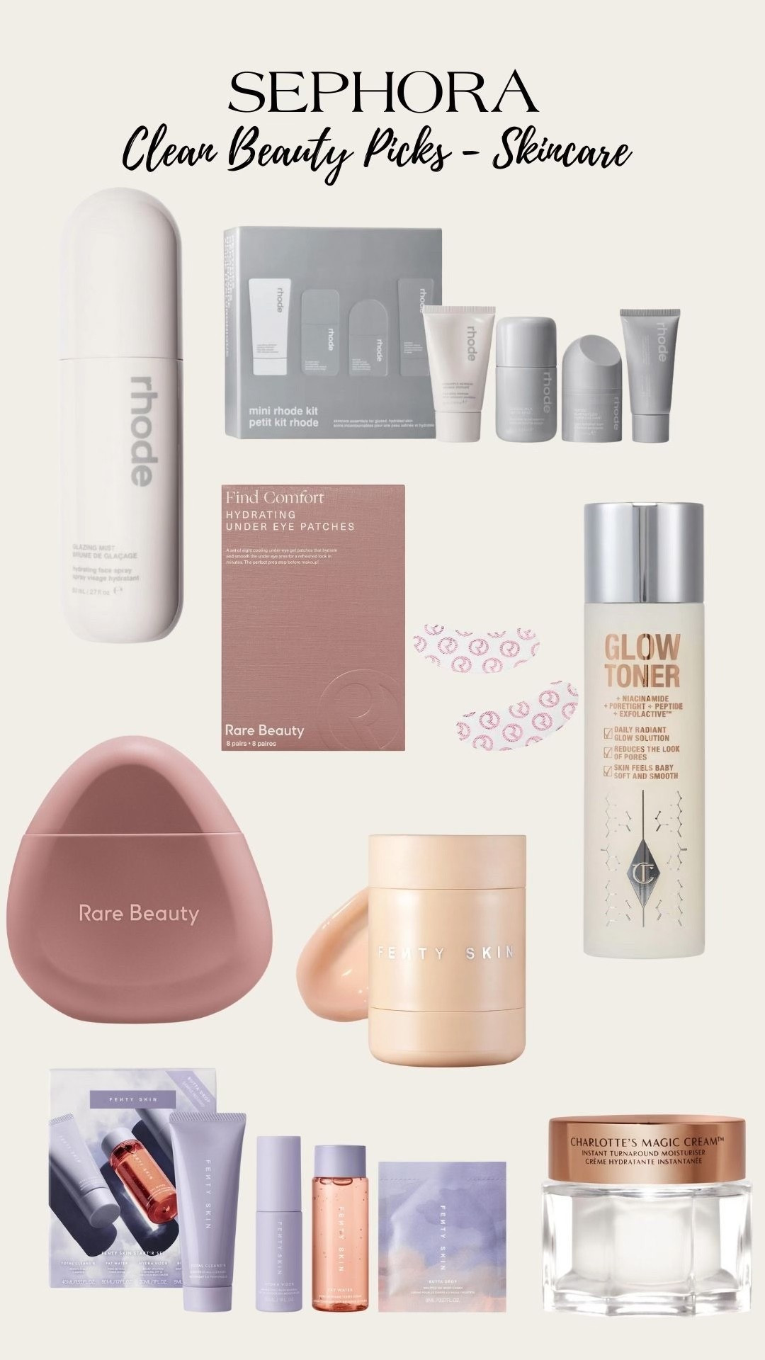 Sephora clean beauty skincare!! These are some of my favorites & they make perfect gifts 🤍

Skincare - Clean products - Rhode - Rare beauty - Charlotte Tilbury - Fenty Beauty

#LTKBeauty #LTKGiftGuide #LTKselfcare