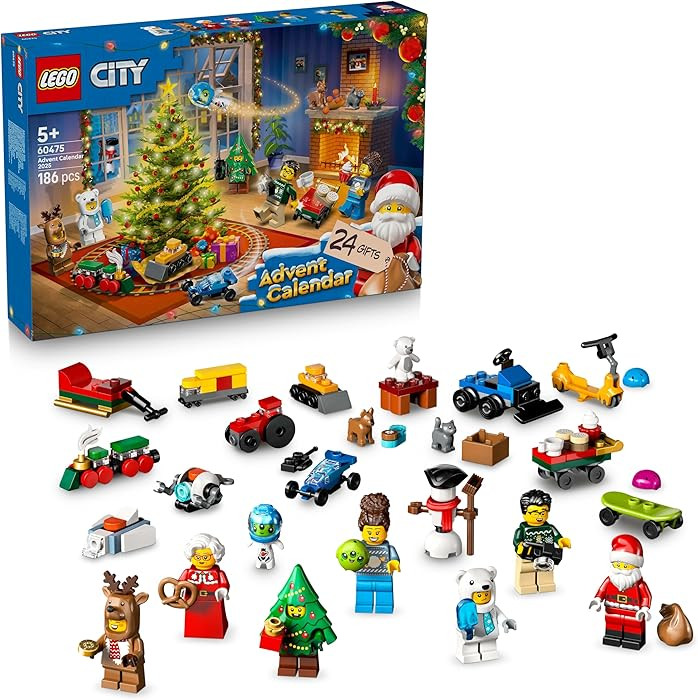 Lego City 60475 LEGO(R) City Advent Calendar 2025 Toy Birthday Present Blocks Educational Boys Gi... | Amazon (US)