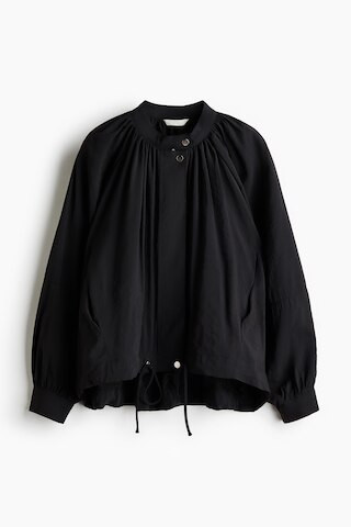 H & M - Balloon-Sleeved Modal Jacket - Black | H&M (US + CA)