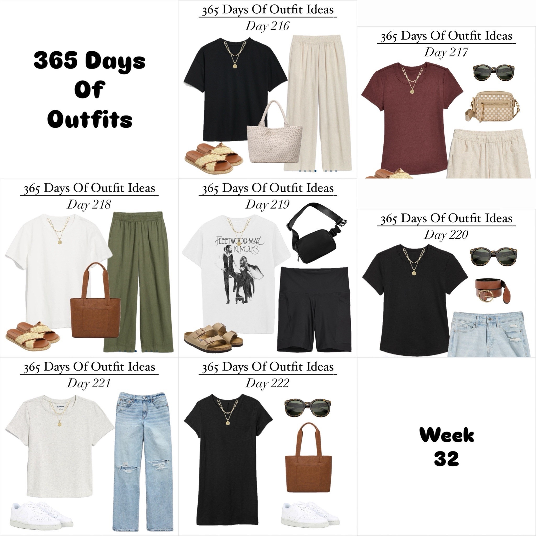 Weekly outfit ideas week 32! Back to School is approaching quickly! #oldnavy #gap #target #casualoutfits #casualstyle 

#LTKSaleAlert #LTKStyleTip #LTKFindsUnder50