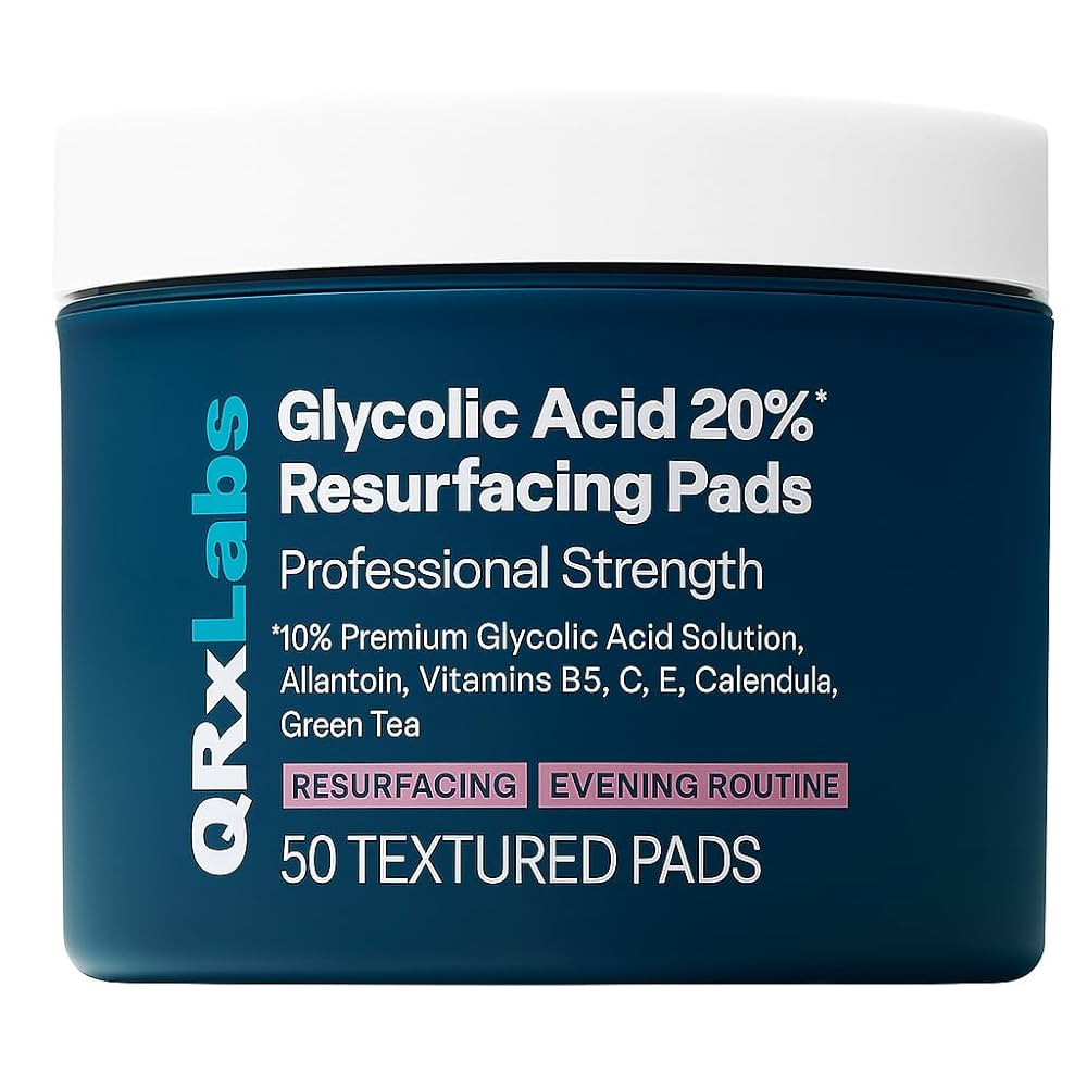 Glycolic Acid 20% Resurfacing Pads for Face & Body with Vitamins B5, C & E, Green Tea, Calendula,... | Amazon (US)