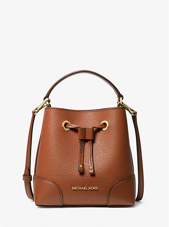 Mercer Small Pebbled Leather Bucket Bag | Michael Kors US