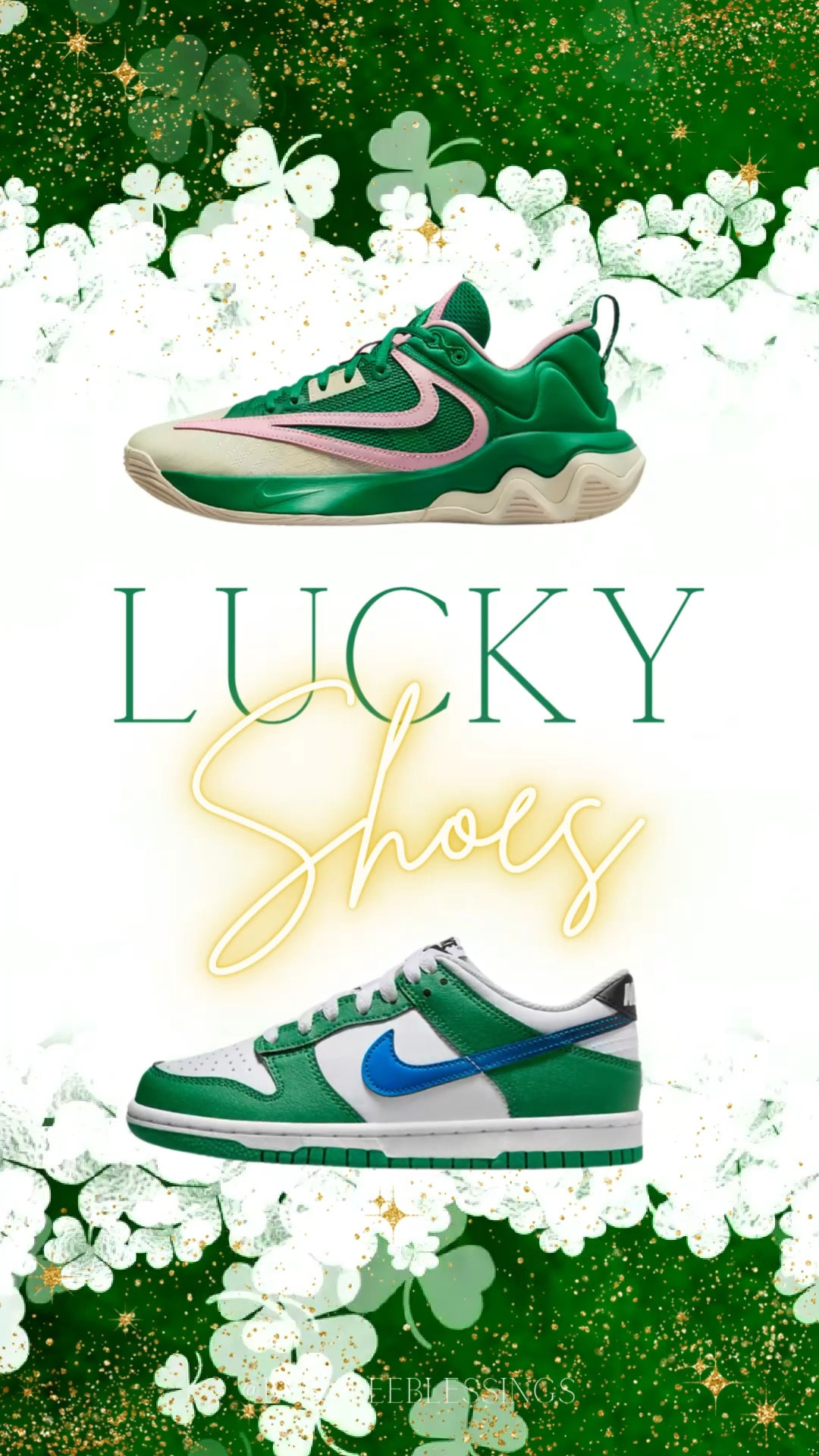 Lucky Nike shoes in gorgeous emerald tones. Perfect for St. Patrick’s Day and every day after! ☘️

#LTKfitness #LTKshoecrush #LTKkids