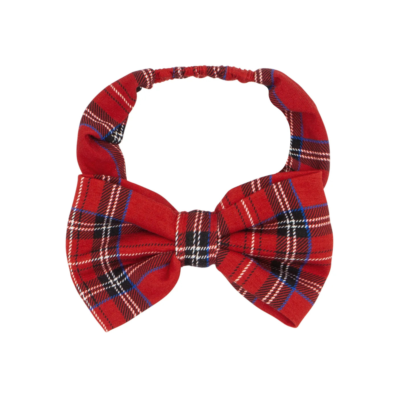 Holiday Plaid Luxe Bow Headband | Little Sleepies