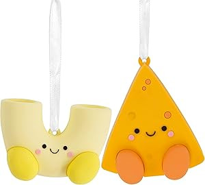 Hallmark Better Together Mac and Cheese Magnetic Christmas Ornaments, Set of 2, Shatterproof | Amazon (US)