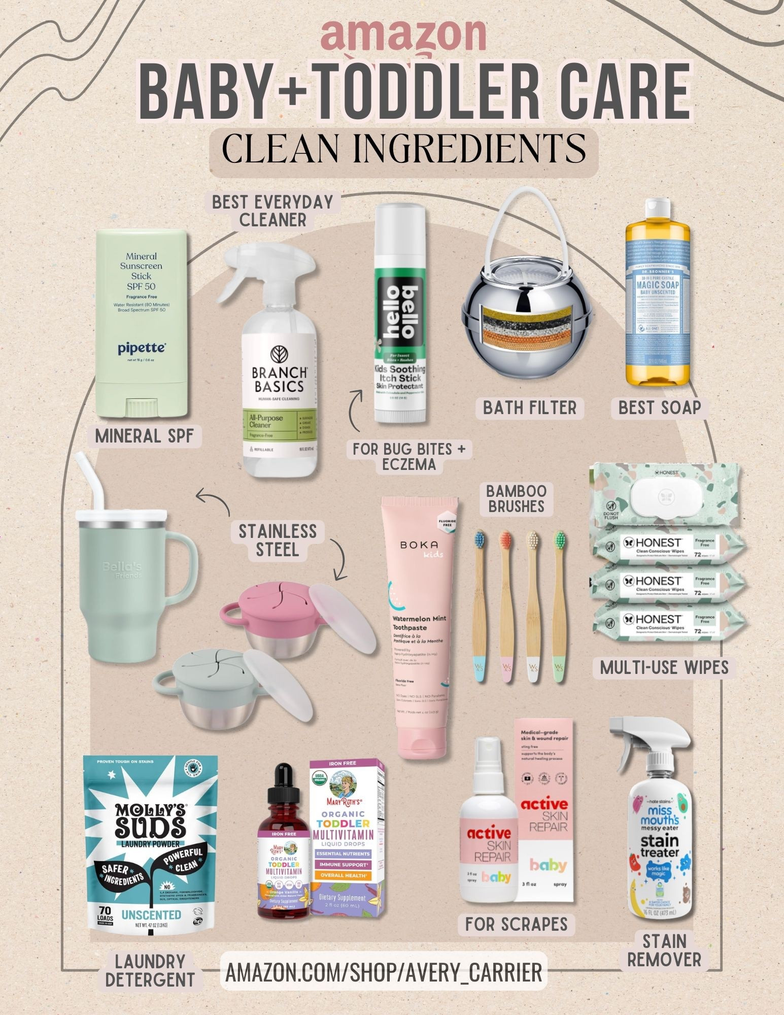 Baby essentials: non-toxic household essentials for babies &amp; toddlers from Amazon and Target. 

baby care, baby registry must haves, clean ingredients 

#LTKBaby #LTKKids #LTKBump