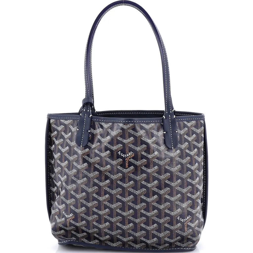 Pre-Owned Goyard Anjou Reversible Tote Coated Canvas Mini in Blue at Nordstrom, Size X-Small | Nordstrom