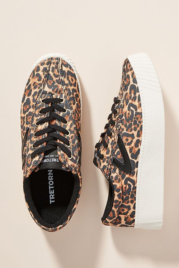 Tretorn Nylite Leopard-Printed Sneakers | Anthropologie (US)