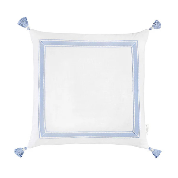 Eventide Ribbon Trim Pillow with Tassels | Caitlin Wilson Design