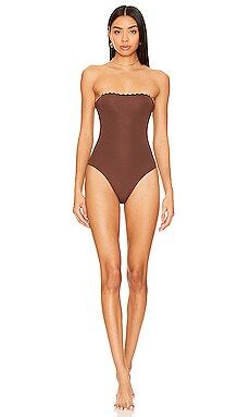 Seashell Nancy One Piece in Cacao from Revolve.com | Revolve Clothing (Global)