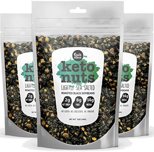Black Edamame dry roasted edamame snacks (sea salt) High protein snacks low carb low sugar. Vegan... | Amazon (US)