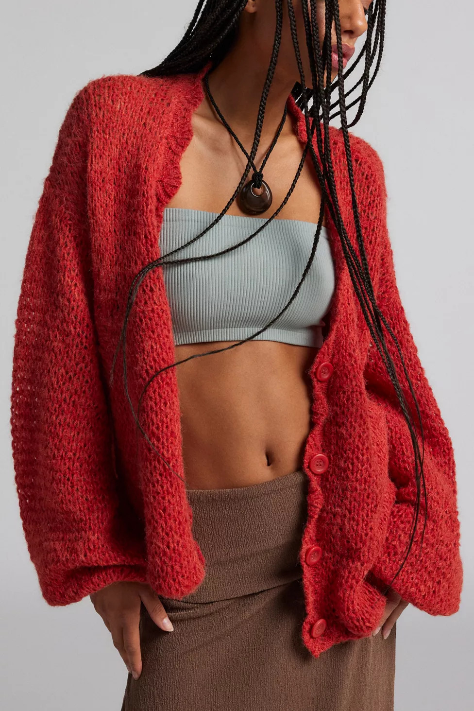 Kimchi Blue Delilah Balloon Sleeve Cardigan | Urban Outfitters (US and RoW)