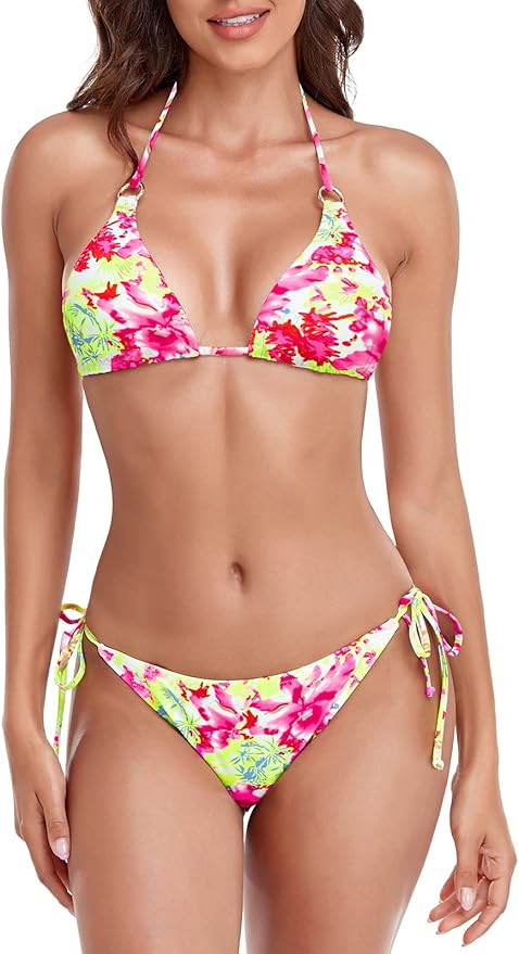 RELLECIGA Women's Triangle Bikini Set | Amazon (US)