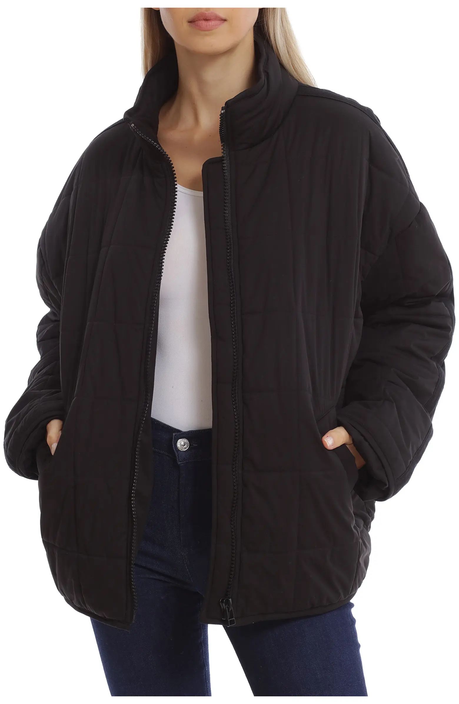 Oversize Box Water Resistant Quilted Jacket | Nordstrom