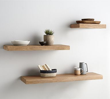 Brighton Floating Wood Shelves (36"-60") | Pottery Barn (US)