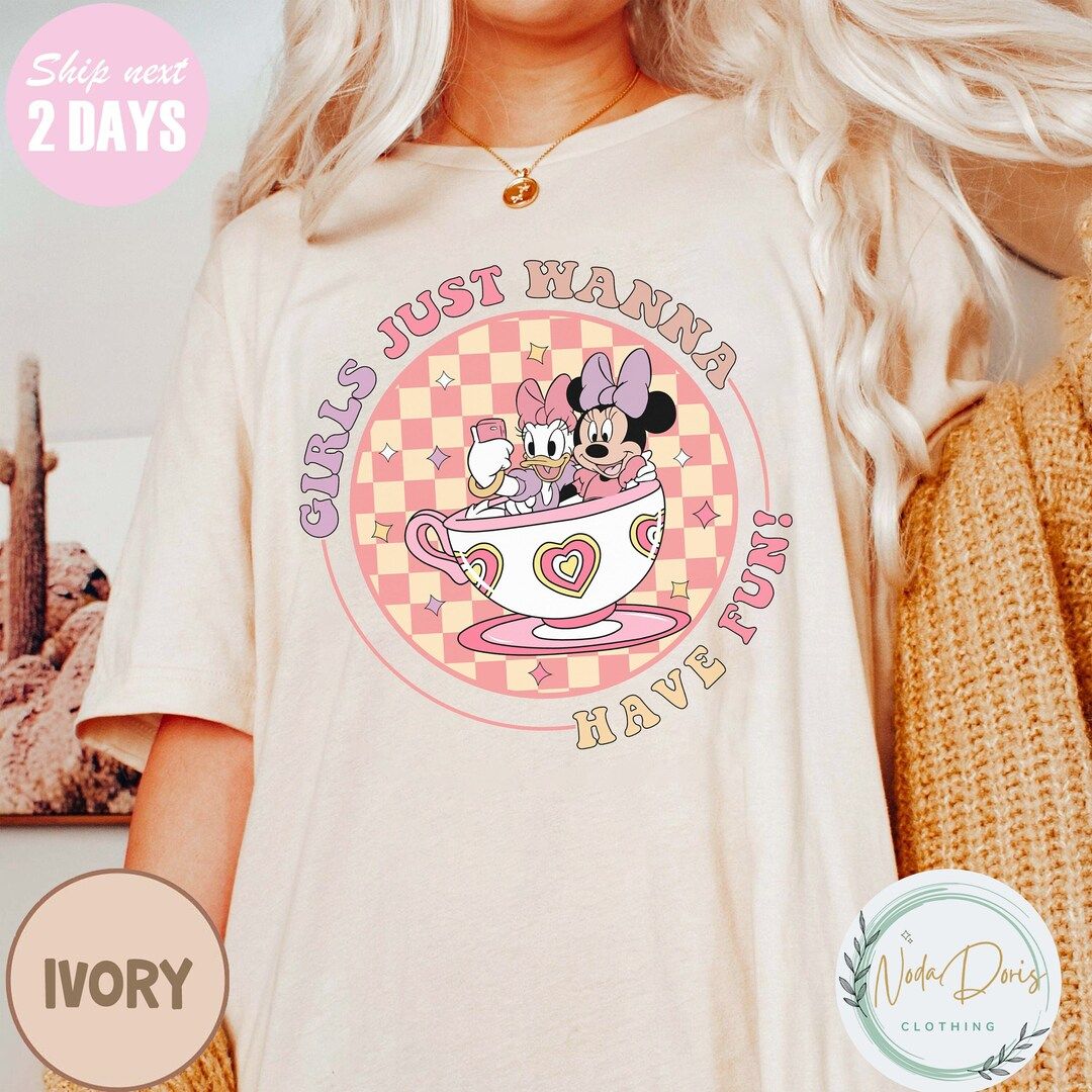 Retro Disney Minnie Daisy Summer Shirt, Girls Just Wanna Have Sun Shirt, Disneyland Shirt, Disney... | Etsy (US)