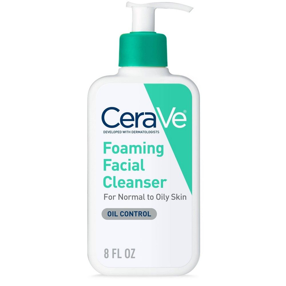 CeraVe Foaming Face Wash, Facial Cleanser for Normal to Oily Skin - 8 fl oz​​ | Target