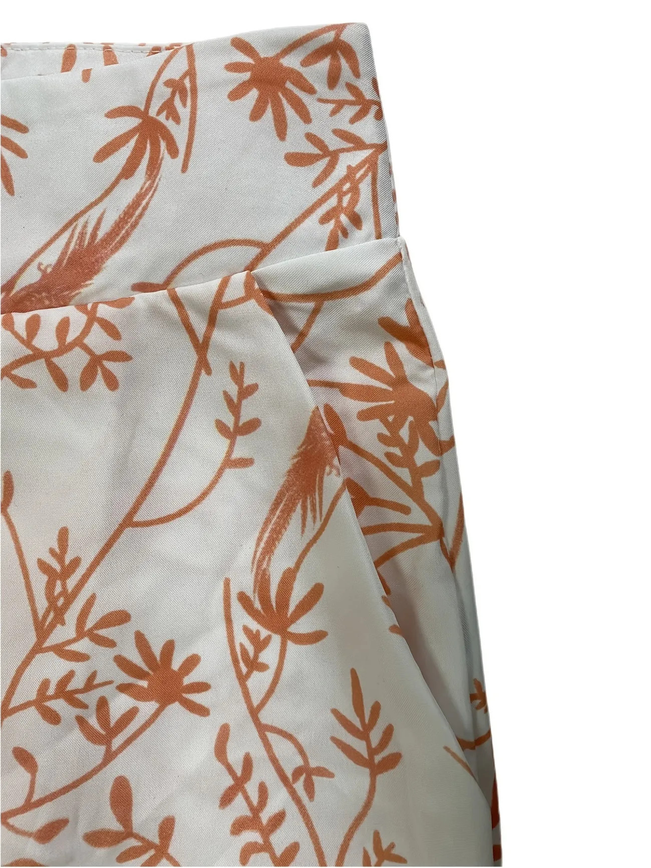 Casual Two Piece Set, Cropped Surplice Neck Solid Tops & High Waist Floral Print Wide Leg Pants O... | Temu Affiliate Program