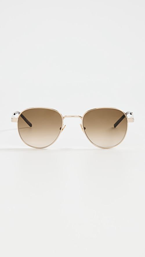 Saint Laurent SL 555 Panthos Metal Sunglasses | SHOPBOP | Shopbop