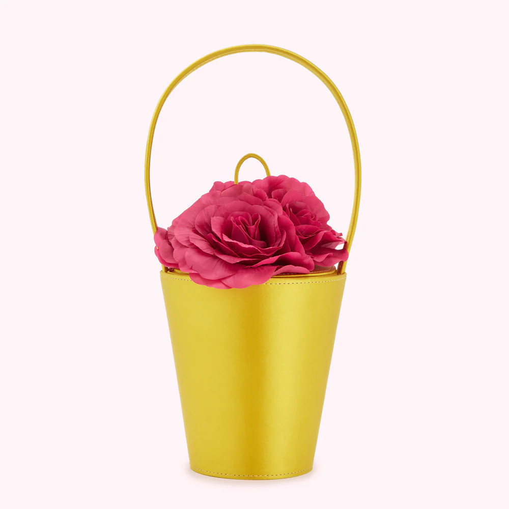 CHARTREUSE ROSE BASKET BAG | Lulu Guinness (UK)