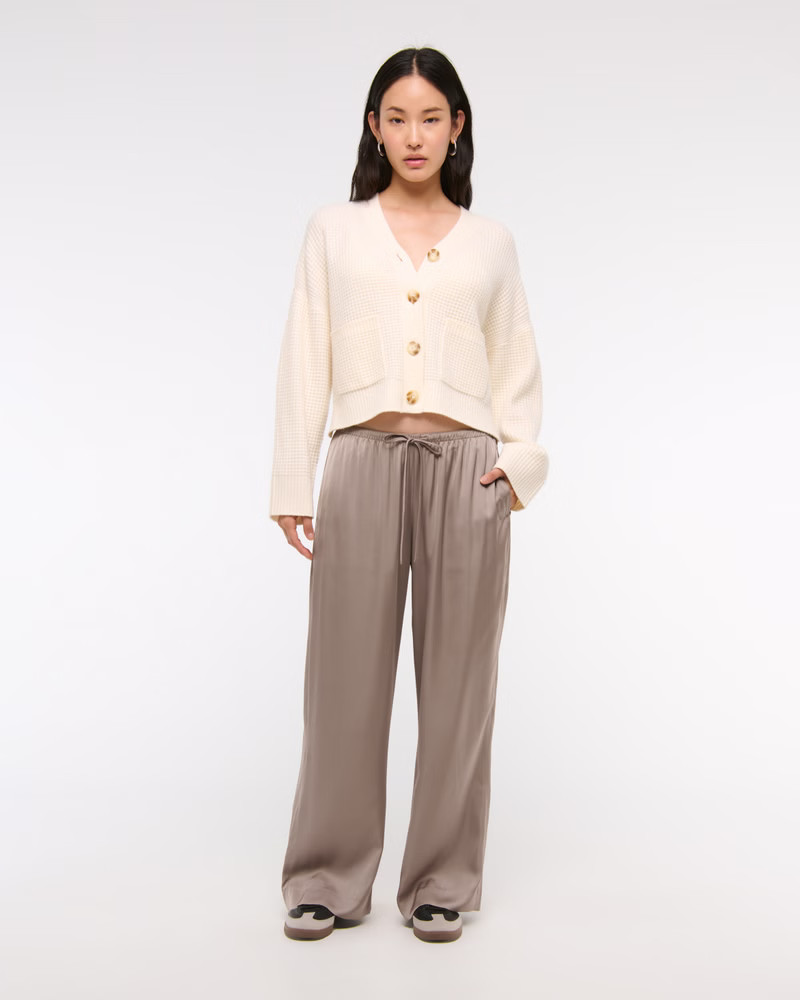 Satin Pull-On Pant | Abercrombie & Fitch (US)