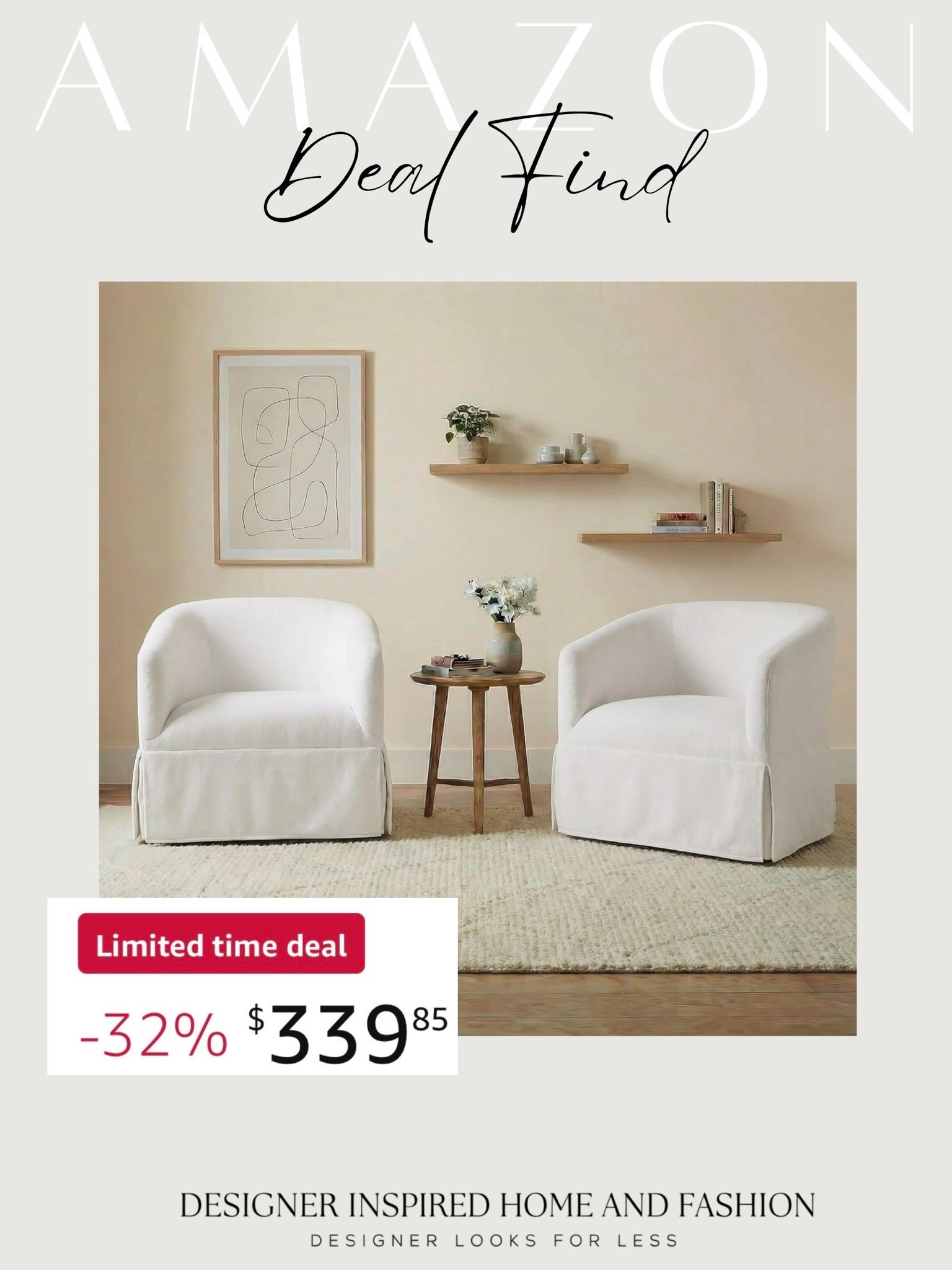 This is a great limited time deal on this set of accent chairs!

#LTKHome #LTKSaleAlert