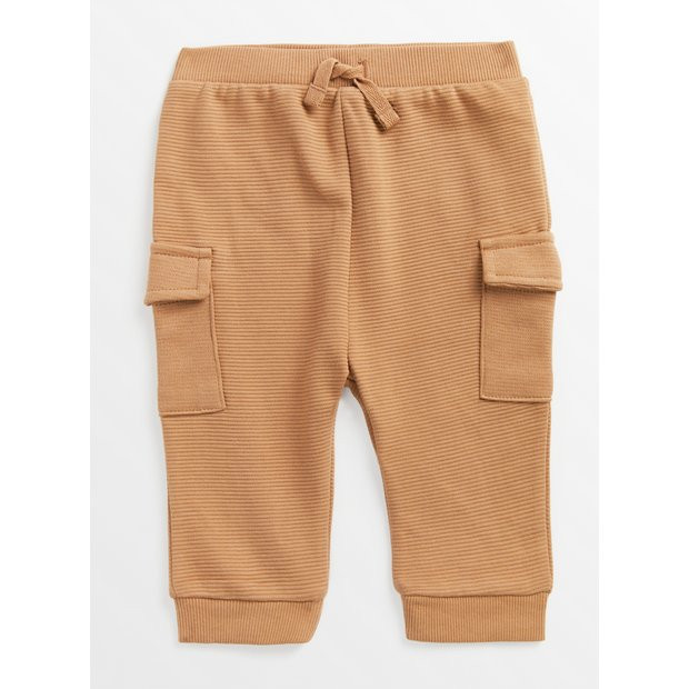 Buy Brown Cargo Joggers 9-12 months | Trousers and leggings | Tu | Tu Clothing