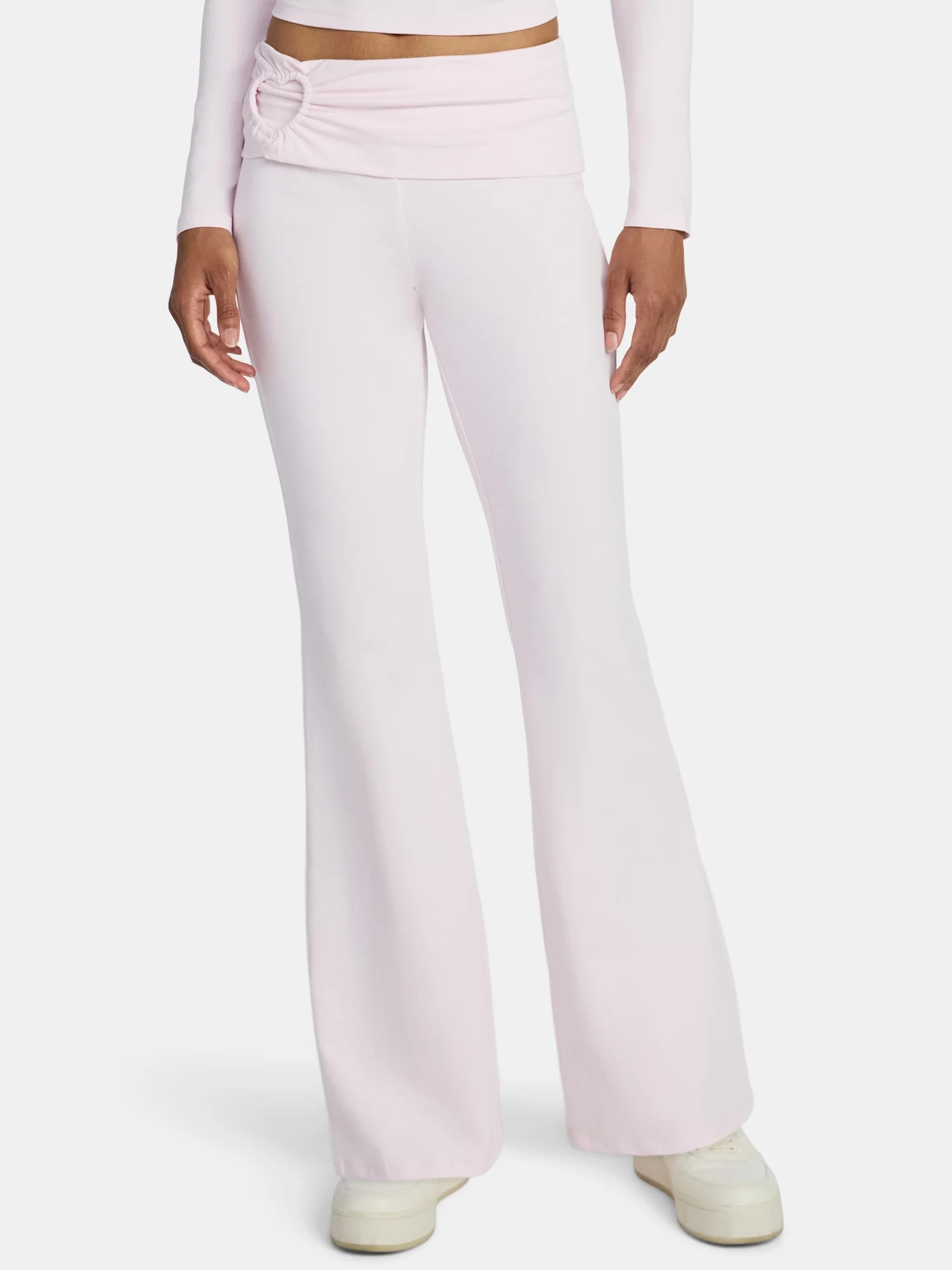 Madden NYC Women’s Heart Flare Pants, 31'' Inseam, Sizes XXS-XXL | Walmart (US)