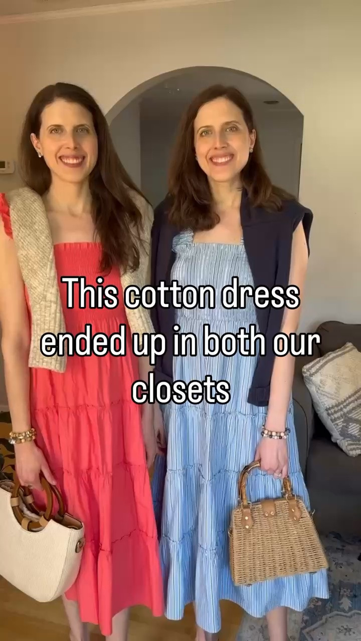 Summer dress we both wear on repeat. This @Quince dress is so versatile. Love the smocked bodice and flutter sleeve

#LTKootd #LTKSeasonal #LTKgrwm