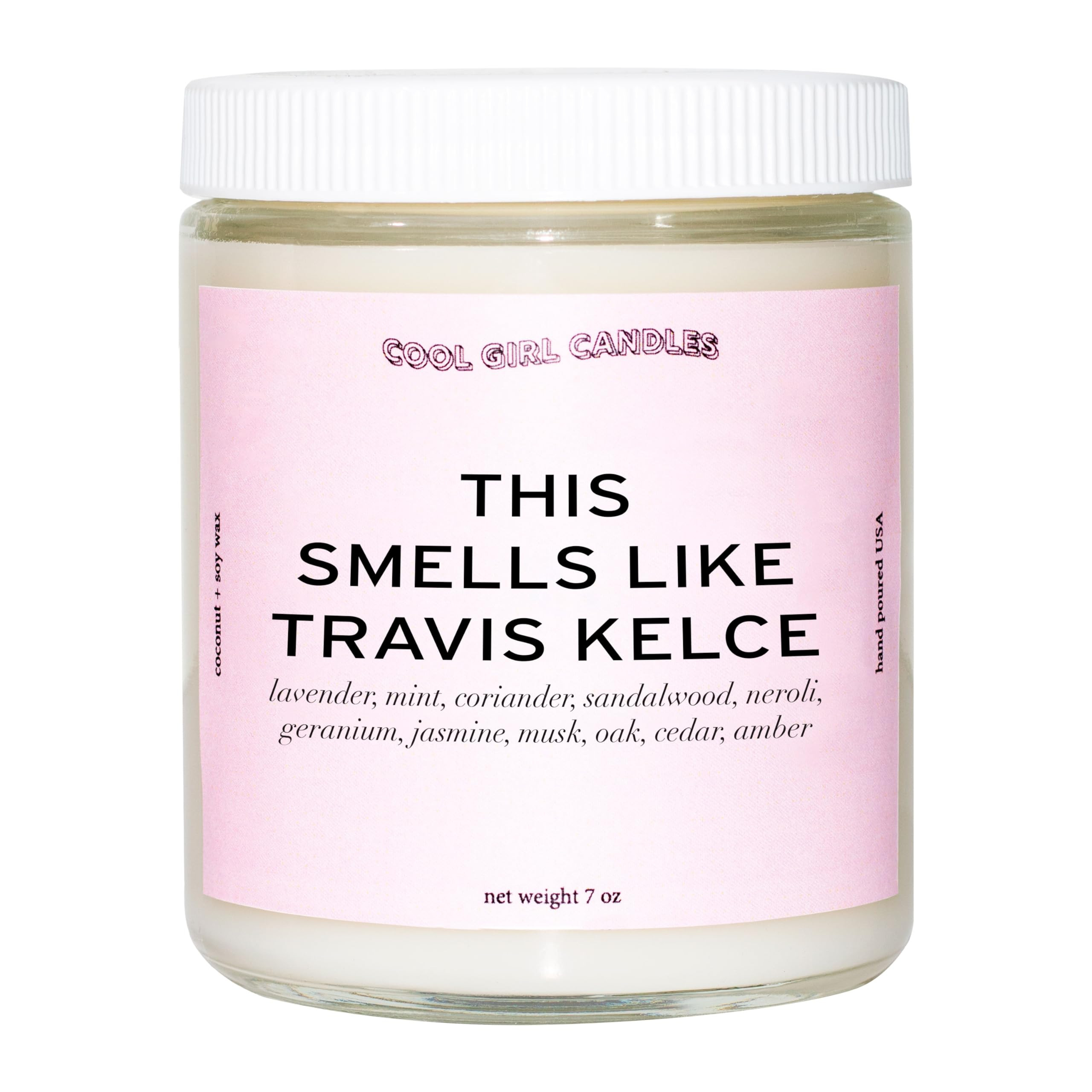 Cool Girl Candles | This Smells Like Travis Kelce Candle | Coconut Soy Wax | Football Themed Cand... | Amazon (US)