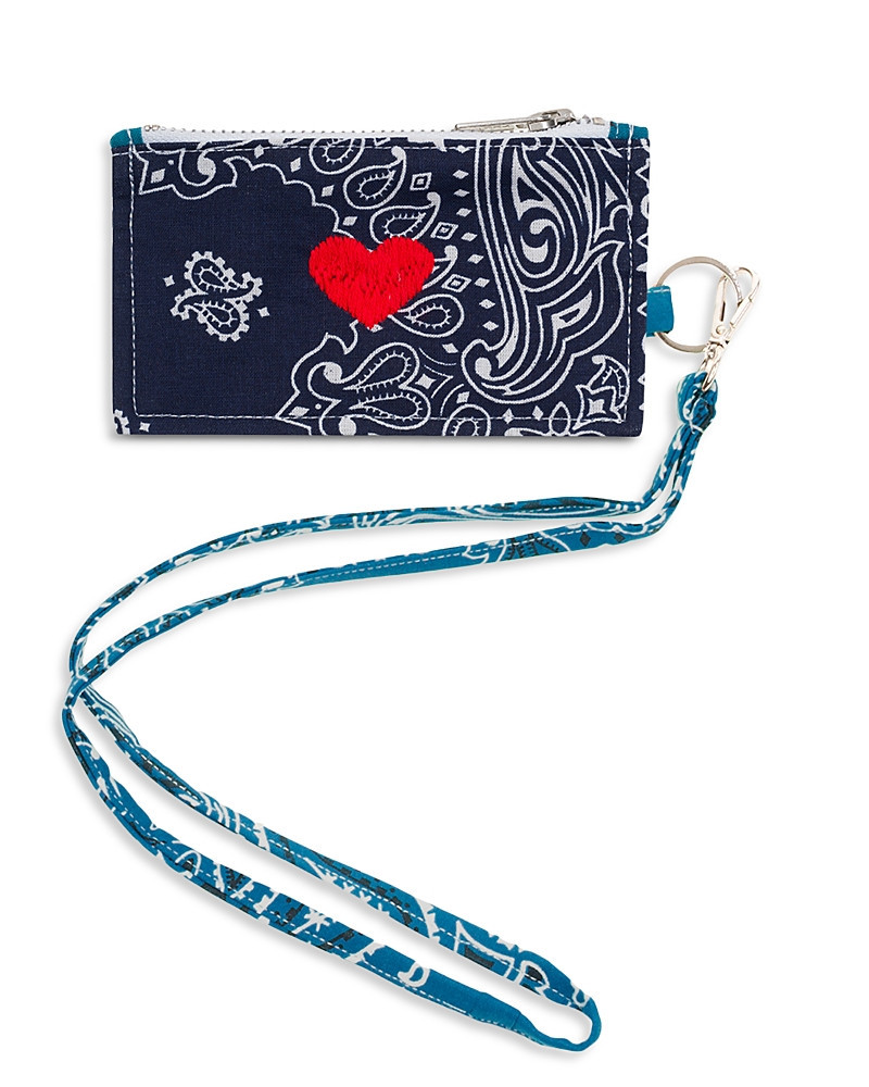 Call it By Your Name Bordeaux Bandana Card Holder | Bloomingdale's (US)
