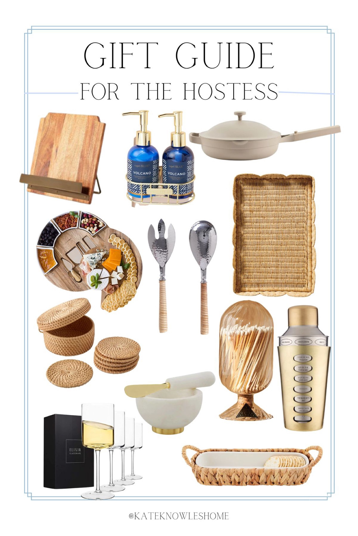 Gift Guide: Host/Hostess | gift guide, gift guide for hostess, gift guide for host, host, hostess, hostess gift, dinnerwear, cheese board, cookbook stand, wine glasses, shaker bottle, candle match holder, coastal decor 

#LTKSeasonal #LTKunder100 #LTKHoliday