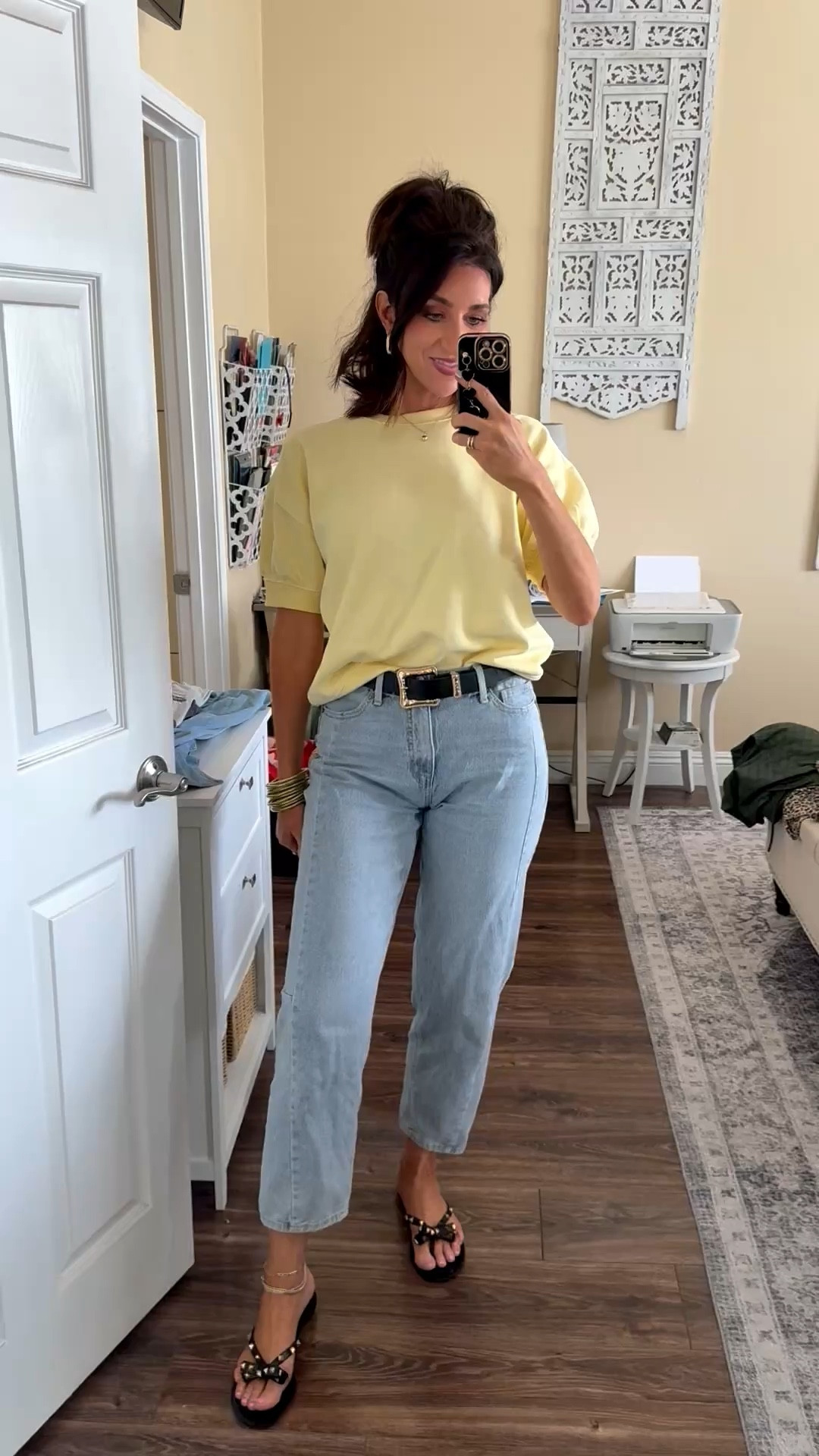 Wearing a medium in the top and 6 in the jeans. 

#LTKootd #LTKBeauty