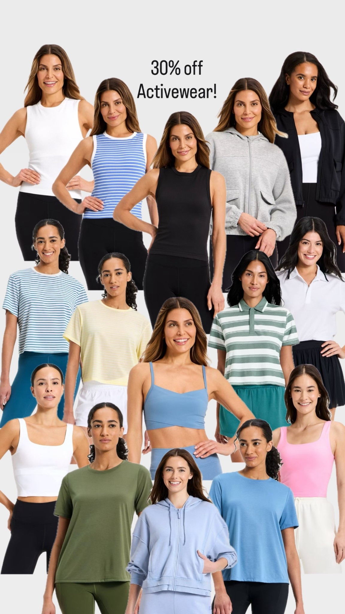 30% off activewear today! Tees, tanks, bras, sweats, leggings & shorts are all included!

#LTKdayinmylife #LTKSpringSale #LTKfitnessgoals