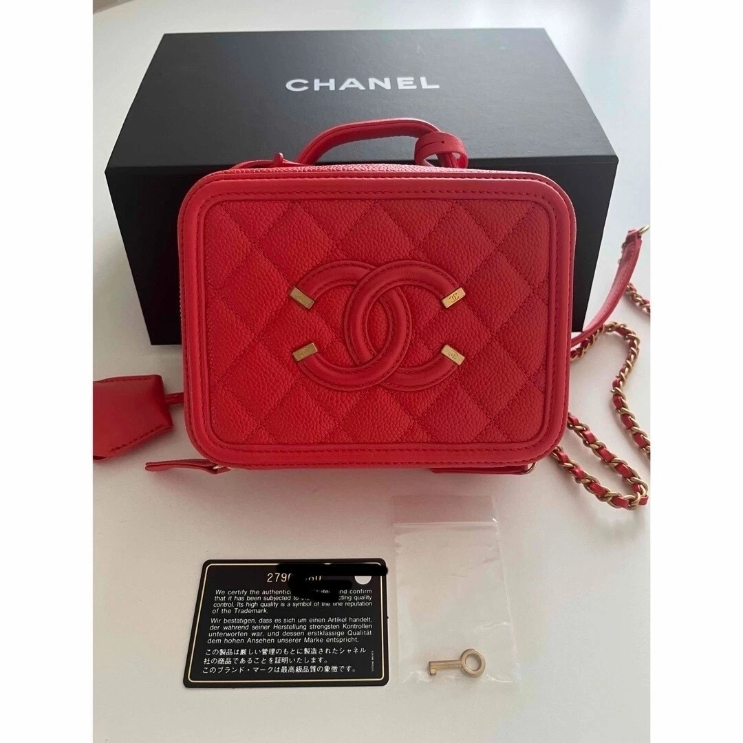 Chanel Matelasse CC Filigree Small Coco Mark Vanity Bag good condition A93343  | eBay UK | eBay UK