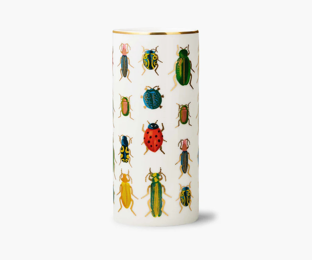 Porcelain Vase - Beetles & Bugs | Rifle Paper Co.