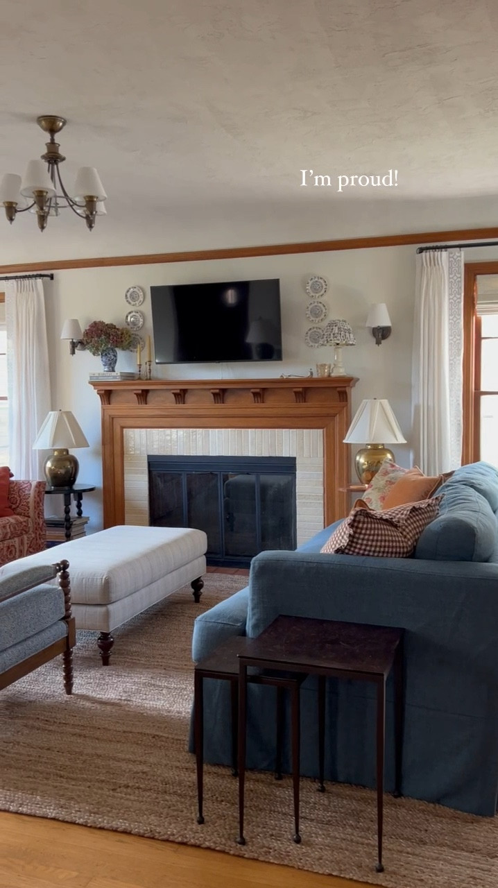 I guess I’d rather do it myself and subject my dad or any of my friends to my rug moving whims. If you have a partner who will happily replace a rug and carefully line up with a rug pad with you, wow, hang onto that one!
Seriously though, I’m very excited for this rug from  @rugsUSA, a classic braided jute rug that is super soft and all natural fiber. I see these in the old house design books, and they had so much quality and character. Worth the sweat of this change!

#LTKHome