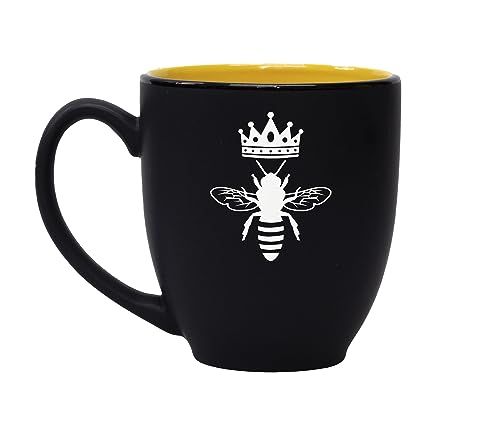 Queen Bee Coffee Mug (Yellow on Black) | Amazon (US)