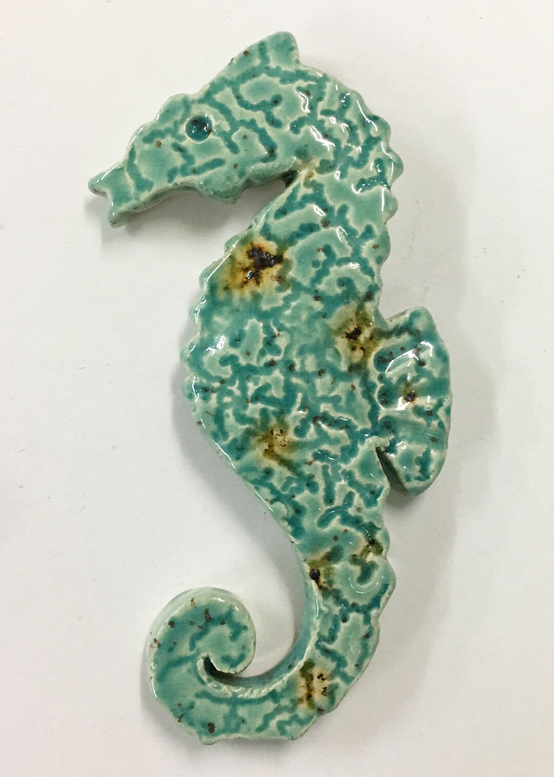 Ceramic Sea Horse Tile - How Cute is this Little Guy | Etsy (US)